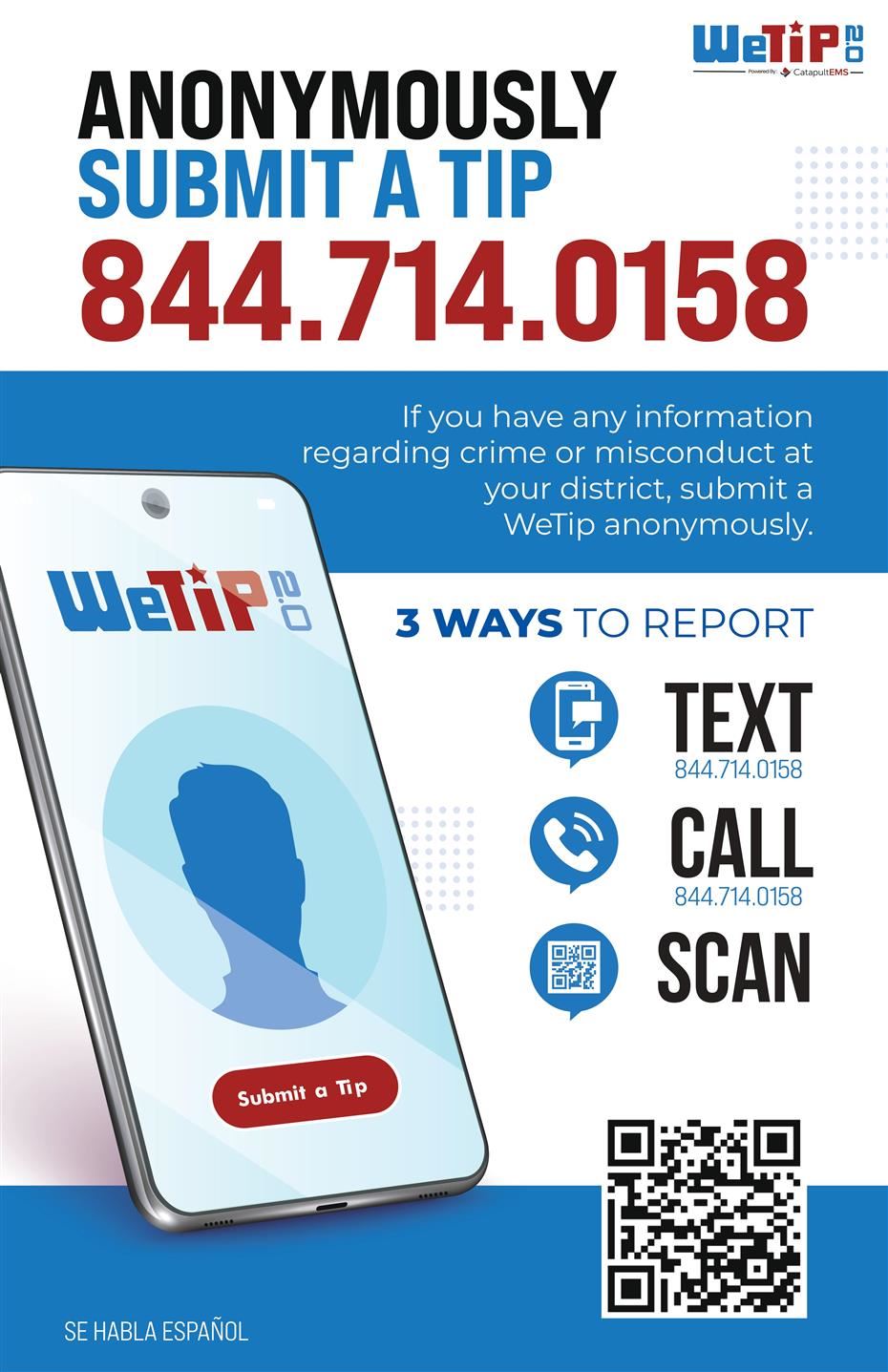 Anonymous Reporting poster